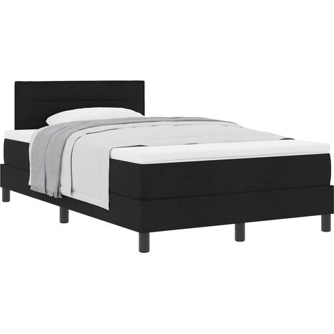 Maison Exclusive - Letto a molle con testiera Nero 120 x 200 cm Tessuto