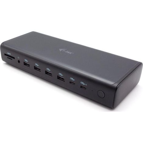 i-tec CA6MONITORDOCKPDIT base para portátil y replicador de puertos Alámbrico USB 3.2 Gen 1 (3.1 Gen 1) Type-C Negro (1/4)