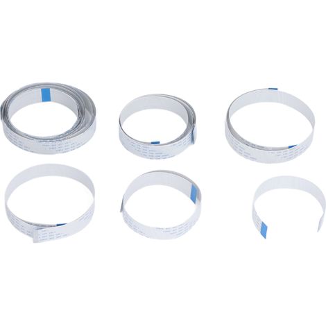Lot de 6 câbles flexibles plats 15 broches pour caméra Raspberry Pi 4B 3B+ 3B 2B B+, kit d'extension en PET souple (1/5)