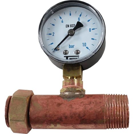 Arcanaute – Limiteur de pression mâle 3/4" (20/27) – Manomètre radial 0/10 bars – Pour réseaux d'eau – Fabrication française (1/5)