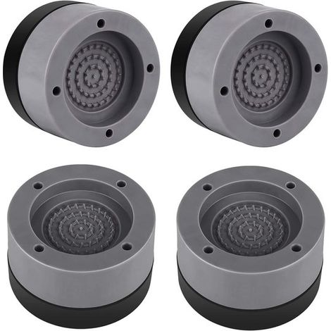 Amortisseurs de vibrations Dailygoods, lot de 4, antidérapants, isolation phonique pour lave-linge/sèche-linge, caoutchouc/PP, installation facile, anti-vibrations (1/5)