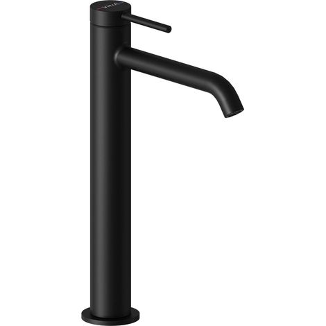 Vitra Minimax Round Tall Basin Mixer Tap - Matt Black (1/2)