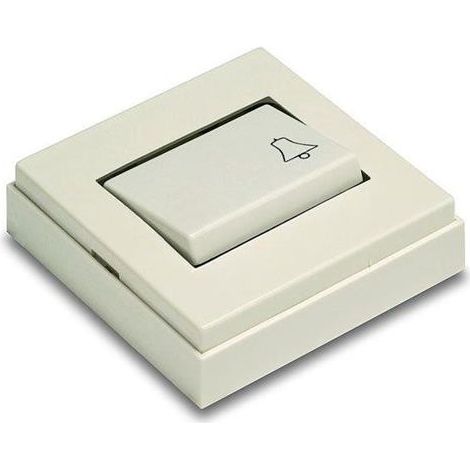 Pulsante campanello famatel 5010-B bianco 10 cm