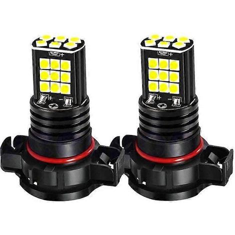 2 ampoules LED antibrouillard PSX24W H16 PWY24W PSY24W S19W 3030 24 SMD (1/4)