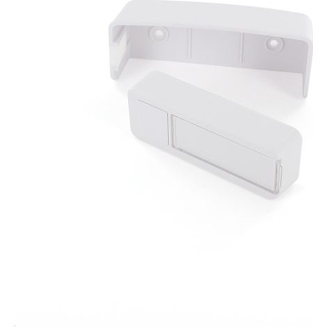 Bouton poussoir sans fil LED - transmission 150m - Blanc - DiO (1/10)