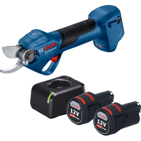 Sécateur sans fil Bosch GGP 12V-25 12 V 25 mm sans balais + 2 batteries 3,0 Ah + chargeur (1/5)