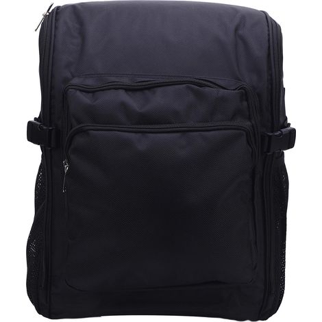 Zaino per strumenti di pulizia 45x32x19 cm Grande capacità Tessuto Oxford 1000D Anti spruzzi Borsa per forniture per la pulizia Nero