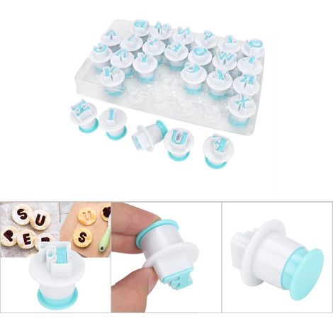 26-teiliges Alphabet-Ausstechförmchen-Set in Großbuchstabenform für selbstgemachte Kekse, Backformen und Fondant-Dekorationen (1/5)