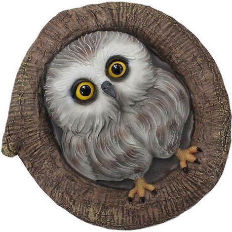 Statue de hibou pour arbre de jardin, décoration intérieure et extérieure pour arbres