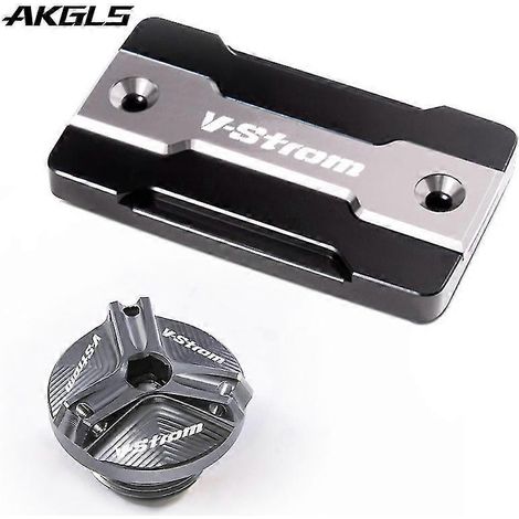 Bouchon de réservoir de liquide de frein avant et accessoires de protection en titane pour Suzuki V-Strom 650, 250 et 1000/XT, DL650, DL1000 et DL250. (1/5)