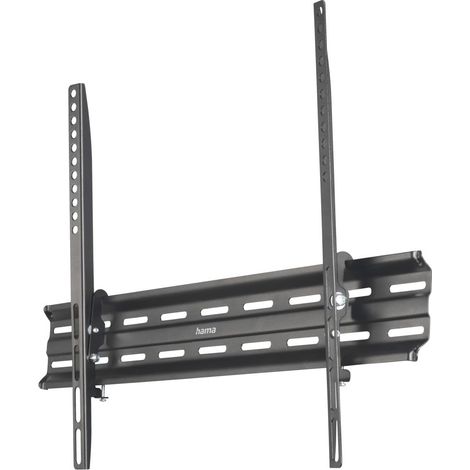Support Mural TV Inclinable (TV 32" à 75", 191cm et 40Kg Max, Inclinaison en continu - 10°, VESA jusqu'à 600 x 400, Niveau à Bulle intégré et Chevilles) Noir (1/5)