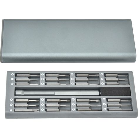 24-teiliges Schraubendreher-Bit-Set / 1 magnetischer Handschrauber mit Griff (Ersatzteil JM‑8168) (1/5)