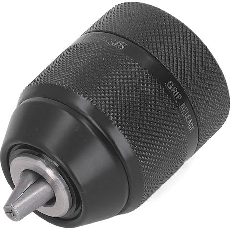 Mandrin de perçage autoserrant, montage 3/8‑24UNF, mandrin métallique sans clé, plage de serrage 0,8‑10 mm (1/5)
