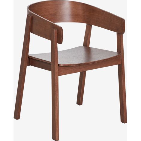 Sedia da pranzo con braccioli in legno di rovere Olsen SKLUM (1/5)
