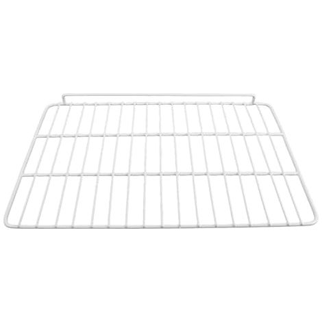 Organisateur de Congélateur Panneau de Séparation Grillagé 43,5x30cm en Acier Inoxydable Blanc et Garde-corps Latéral Simple pour Compartiment Congélateur en Dortoir (1/5)
