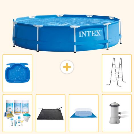 Intex Piscine Tubulaire Ronde - 366x76 cm - 7-pièces  S21010 (1/5)