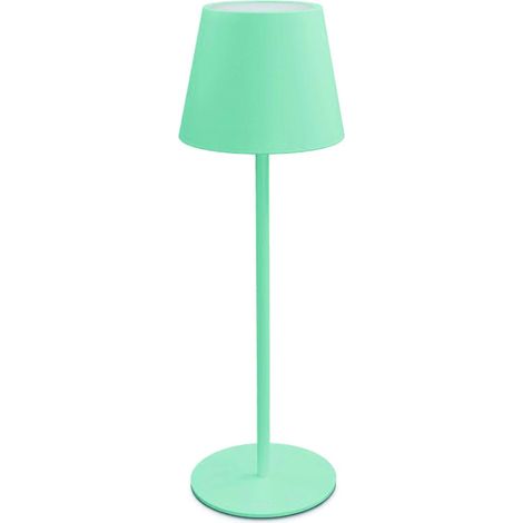 Ecolight LAMPADA DA TAVOLO A LED NINA RICARICABILE 1,8 W - 180 lumen - 3.000K Col. Turchese