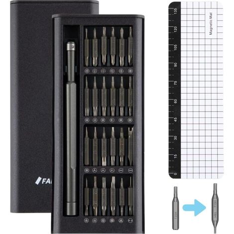 Kit Tournevis de precision, Set Outils avec Torx T2 T3 T4 T5 T6 T8 T9 T10, Etoile P2 P5, Triwing Y000, etc, pour Smartphone, Laptop, PC, Lunettes, Montre, etc (1/5)
