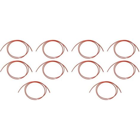 Cordon De Tête De Tondeuse À Gazon De 2 M De Diamètre Rond De 4 Mm Compatible Avec Différentes Têtes De Tondeuse À Gazon Avec Systèmes D'Arbre Incurvé Et Droit (3 Pièces) (1/5)