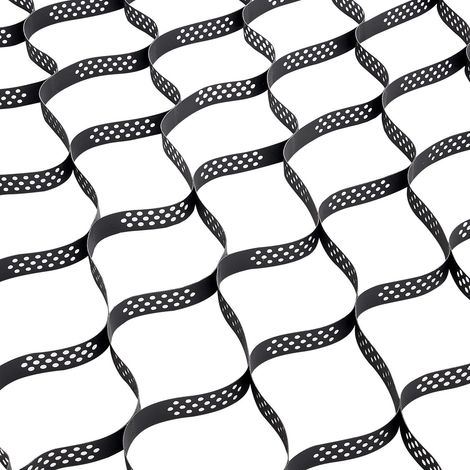 Nid de gravier 50 mm, 5 x 2 m, 850 kg/m², stabilisateur de sol gazon, grille alvéolaire perméable pour allée, jardin, terrasse, sentier, parking camping-car, pentes (1/5)