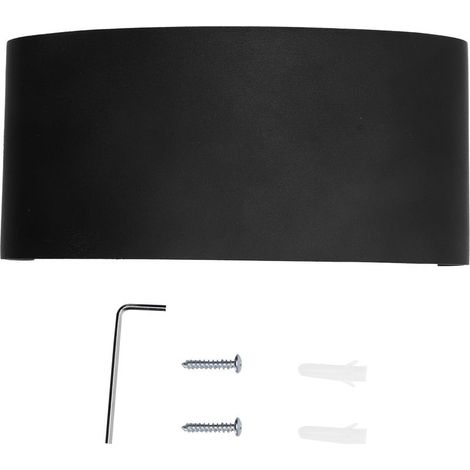 Applique murale LED 6W en aluminium, coque noire, éclairage d'échauffement, lampe de décoration, AC85-265V (1/5)