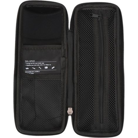 Kit cadre vélo, support gourde rigide, sac à outils réparation noir, ensemble entretien vélo coque dure (1/5)