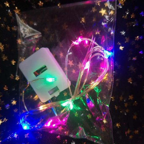 Guirlande Lumineuse Led Fil De Cuivre - 3 Modes Clignotant - Décoration Gâteau Et Cadeau - Longueur 1 À 3 Mètres (1/5)