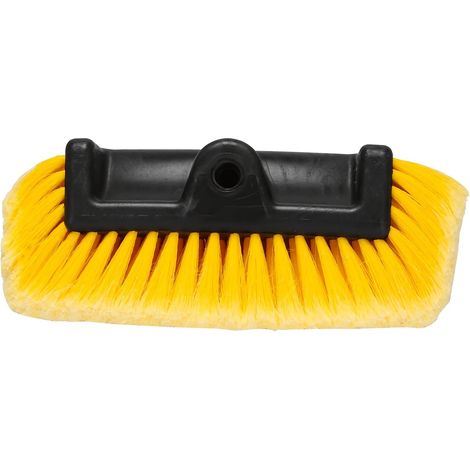 Brosse de lavage (manche non inclus), idéale pour le nettoyage de véhicules, bateaux, véhicules utilitaires ou scooters de mobilité. Poils ultra-doux, résistants aux rayures et faciles à nettoyer (1/5)