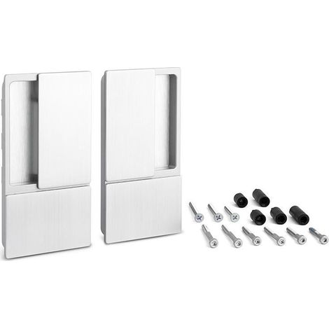 manilla wave puerta batiente ciega cromo satinado espesor hasta 60mm acabado cromo cepillad