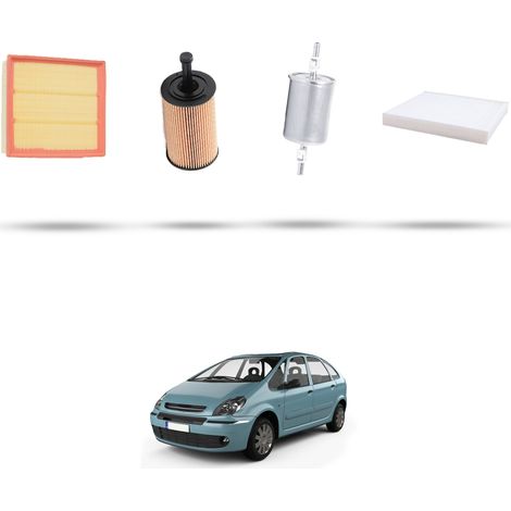 Kit tagliando 4 filtri compatibile con Citroen Xsara Picasso 1.6 i 65kw dal 1999 al 2010 (1/5)