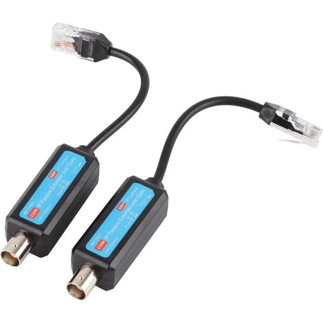 Émetteur Récepteur Passif IP 10/100Mbps pour Caméra de Surveillance NVR sur Câble Coaxial (1/5)