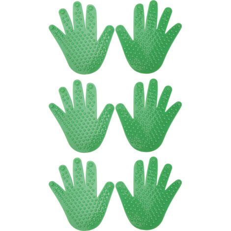 3 Paires de Marqueurs de Sol en Forme de Main PVC Antidérapants pour Éducation Préscolaire et Maternelle - Jeux Sportifs (1/5)