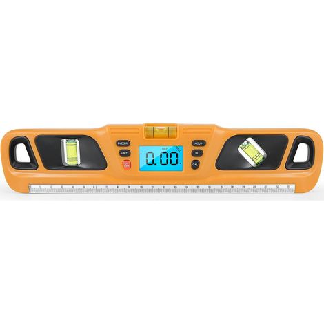 Niveau numérique multifonction avec indicateur d'angle, règle électronique de pente, mesureur digital inclinomètre, outil précis pour angles et niveaux, affichage LED, usage professionnel et bricolage (1/4)