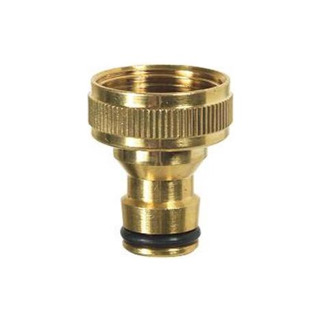Ribimex – Nez de robinet d'arrosage laiton fileté 20/27 – Pour usage professionnel – Grande durabilité – Diamètre 19 mm