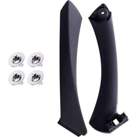(Noir droit) Poignée de porte droite noire et couvercle de poignée de porte extérieure pour BMW E90 E91 (2005-2011), kit de remplacement de poignée de porte pour BMW Série 3 (1/5)