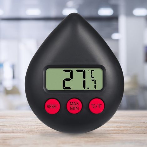 Minuteur électronique goutte d'eau noir - Chronomètre rappel minuteur 1 pièce (boîte carton) (1/4)
