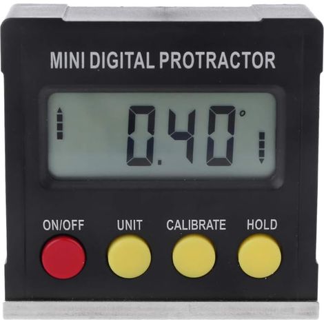 Strumenti di misurazione con base magnetica per inclinometro elettronico digitale con goniometro digitale a 360° (1/5)