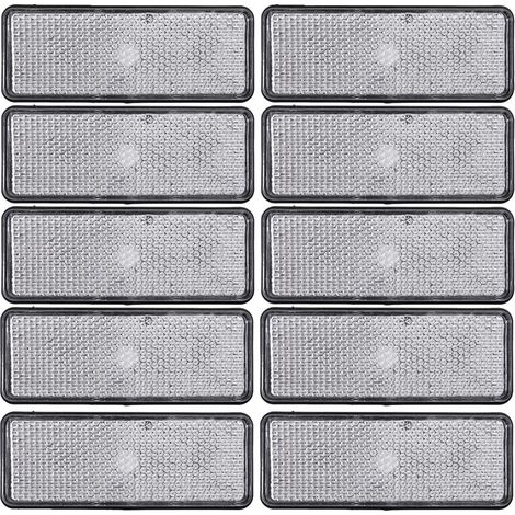 Reflektierende Sicherheitsstreifen, hohe Sichtbarkeit, einfache Installation, 10 Stück Silber