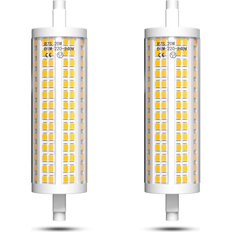 R7S LED 118mm Ampoule Tube 118 LED Dimmable 20W (1/5)