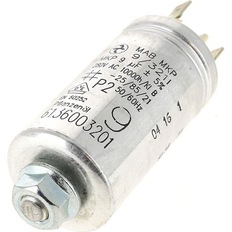 Kondensator 9µf 400-450v für Geschirrspüler bosch