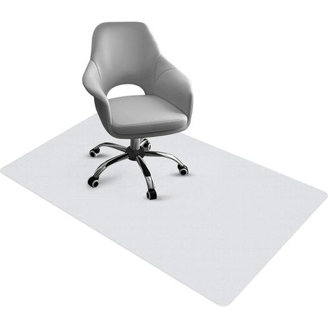 Tapis de protection de sol, tapis de chaise de bureau, tapis de bureau en PVC transparent, protection pour ordinateur de bureau, antidérapant, durable, 90 cm x 120 cm, idéal pour les sols durs, bureau (1/5)
