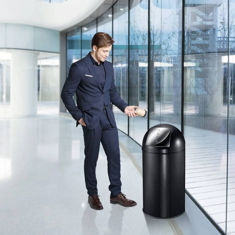 V-Part Pattumiera a spinta acciaio capacità 40 l alt x Ø