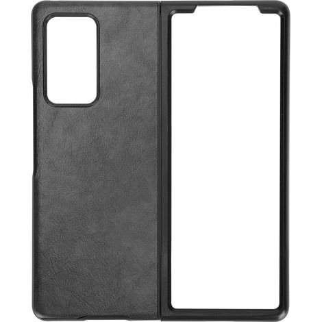 Étui en cuir protecteur anti-chute pour Samsung Galaxy Z Fold 2 - Noir (1/5)