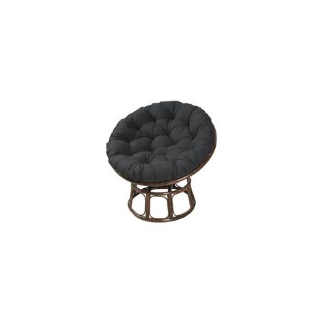 Coussins de Chaise Ronds, Doux Épais Coussin Fauteuil Papasan Coussin Fauteuil Rotin pour Jardin ExtéRieur, Balcon Et Salon (Le Noir,60cm) (1/4)