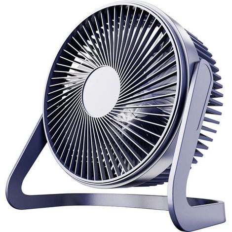 Kleiner USB-Tischventilator, Mini-Leise-Tischventilator, Blau (1/5)