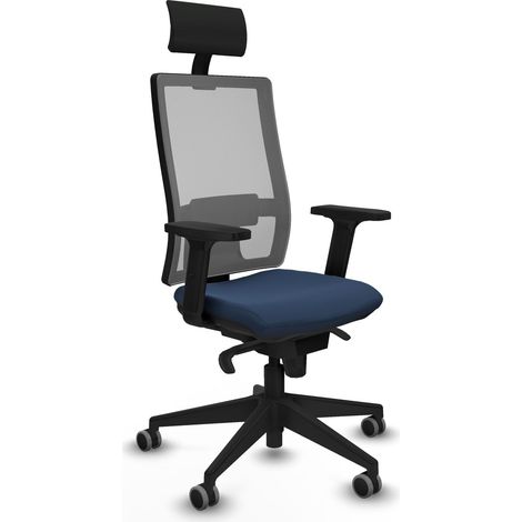 Stuhl piqueras y crespo Horna marineblau Mesh Komfort