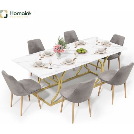 Esstisch aus MDF 200 x 80 x 76 cm HOMAIRE (1/5)