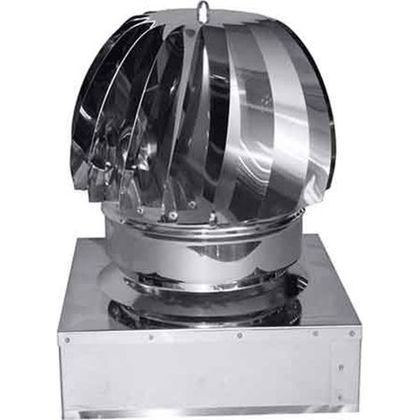 FUMAIOLO INOX QUADRO 'EOLICO' 250x250 mm