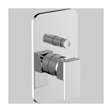 MISCELATORE INCASSO DOCCIA CON DEVIATORE PILLAR - Completo -Cromo