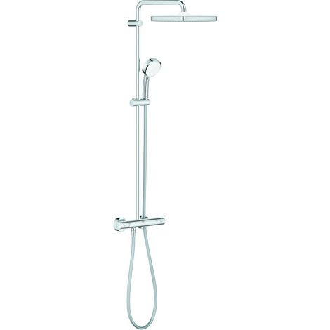 Grohe Duschsystem Tempesta C 250 Cube 26689 mit THM Brausearm 390mm chrom (1/9)